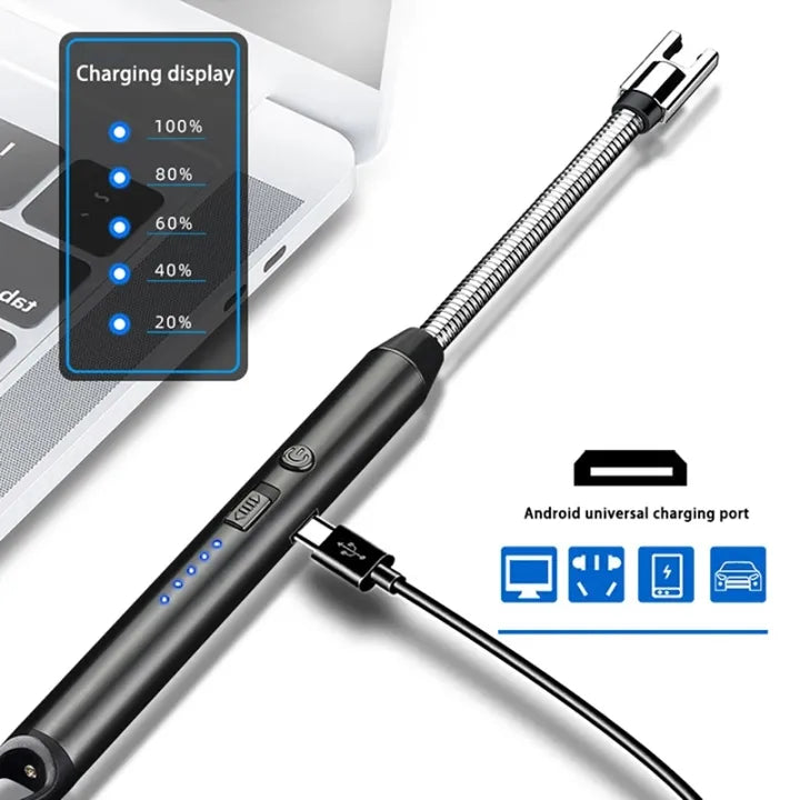 Rechargeable Electric Lighter – Windproof & Flameless Design
