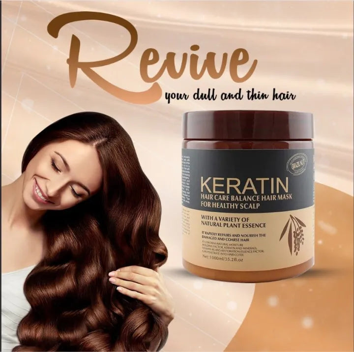 Keratin Hair Mask – Deep Nourishing & Repair Formula (500ml)