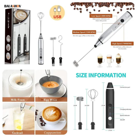 Electric Coffee Beater â Handheld Milk Frother for Creamy Coffee