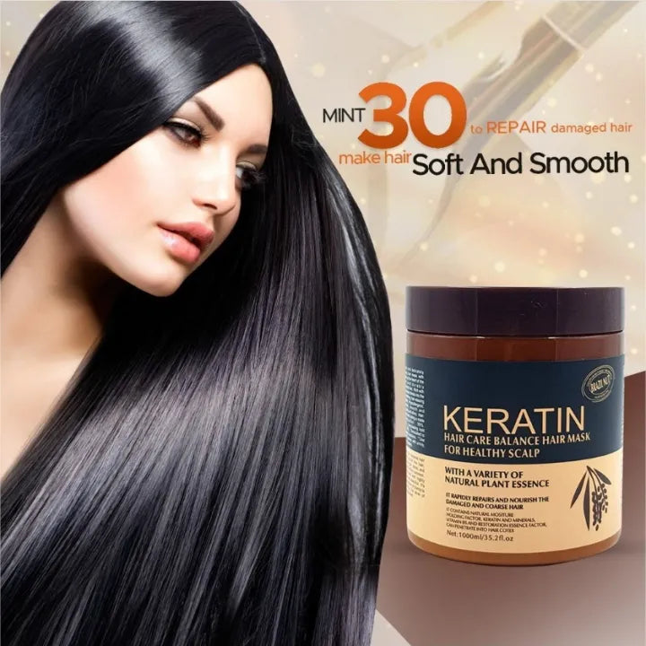 Keratin Hair Mask – Deep Nourishing & Repair Formula (500ml)