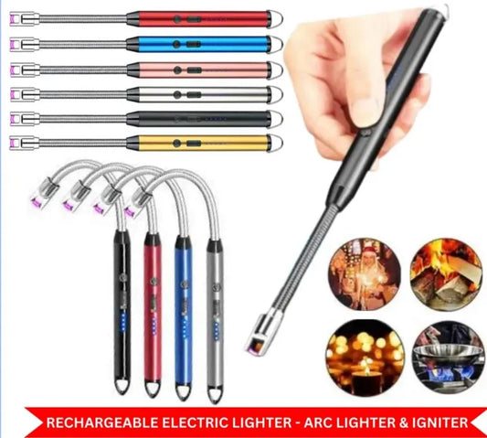 Rechargeable Electric Lighter – Windproof & Flameless Design