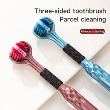 2 PCS Triple Sided Toothbrush Triple Head Wrap Household Soft Bristles Cleaning Daily Sensory Toothbrush