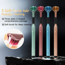 2 PCS Triple Sided Toothbrush Triple Head Wrap Household Soft Bristles Cleaning Daily Sensory Toothbrush